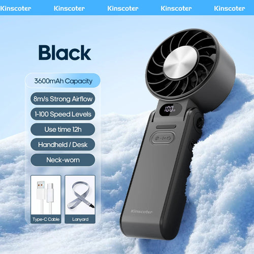 Breeze Mini Outdoor Foldable Portable Handheld Fan Mini Cooling Rechargeabl