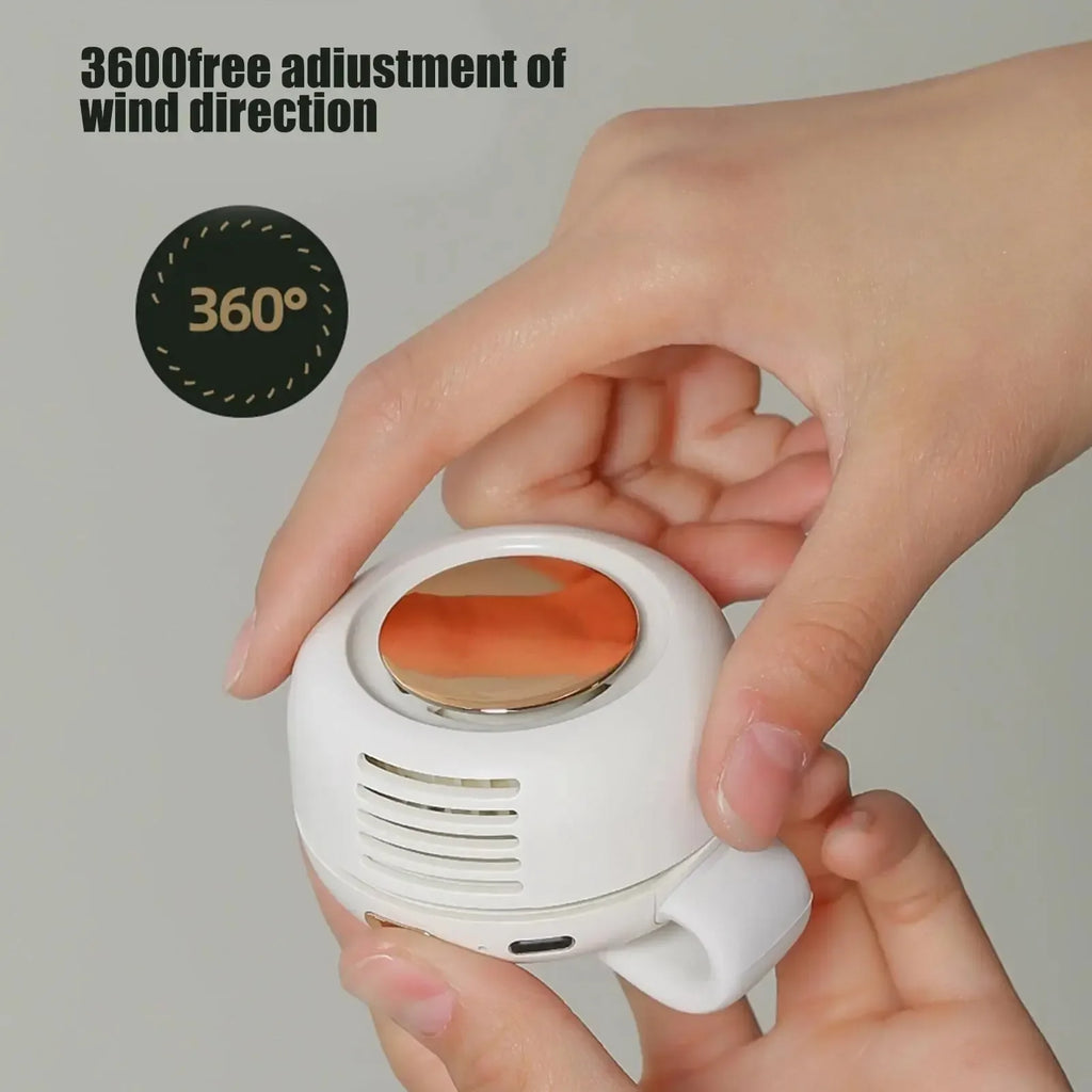Hands-Free Cooling & Long-Lasting Power Mini Whirlwind Portable Clamp Fan