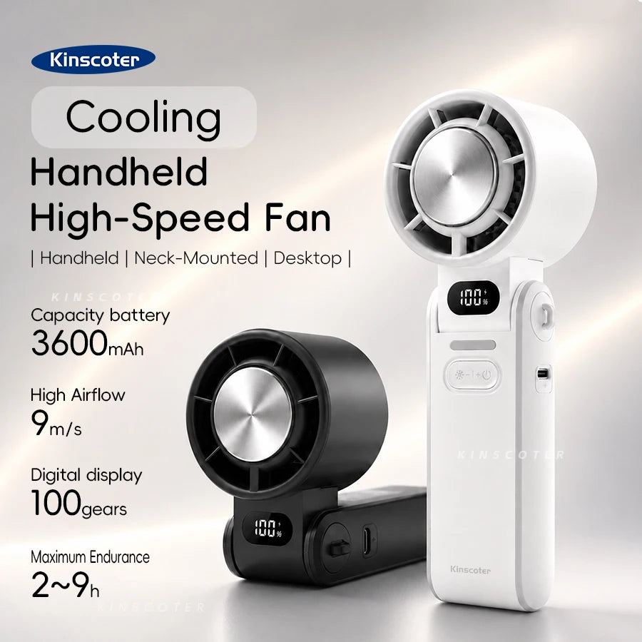 Breeze Mini Outdoor Foldable Portable Handheld Fan Mini Cooling Rechargeabl