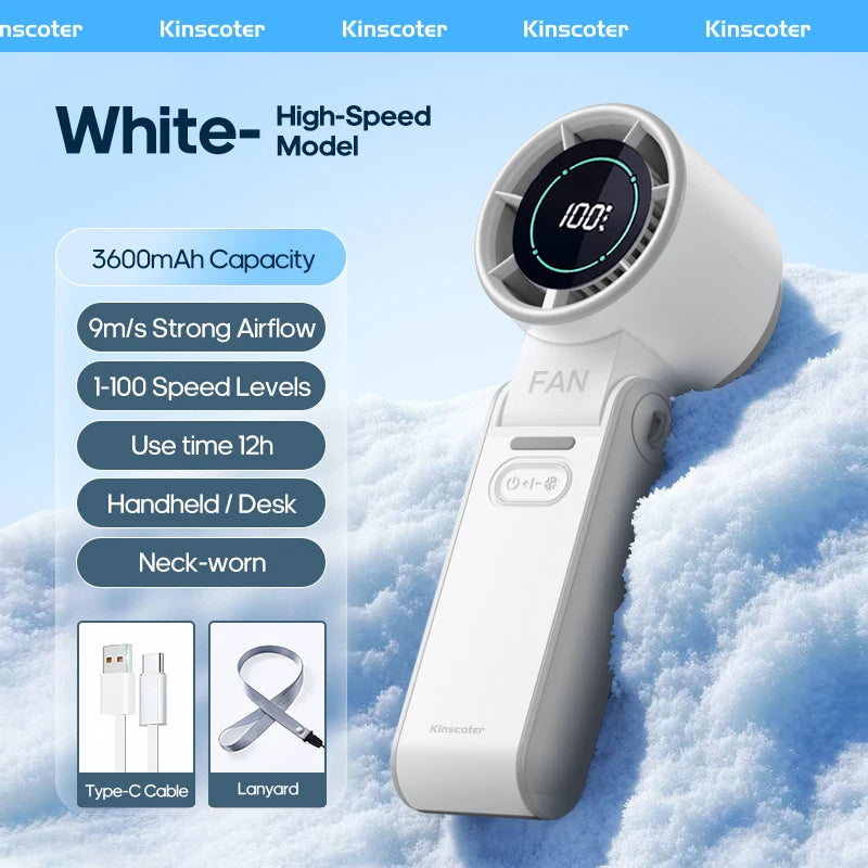 Breeze Mini Outdoor Foldable Portable Handheld Fan Mini Cooling Rechargeabl