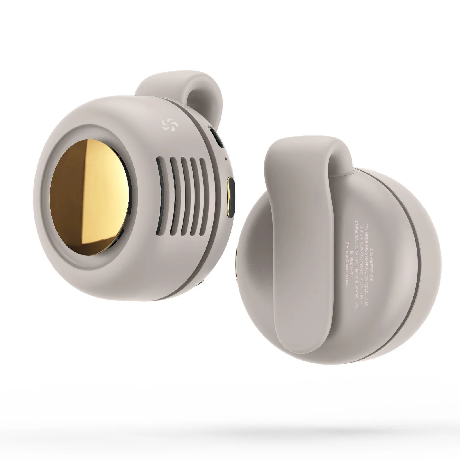Hands-Free Cooling & Long-Lasting Power Mini Whirlwind Portable Clamp Fan