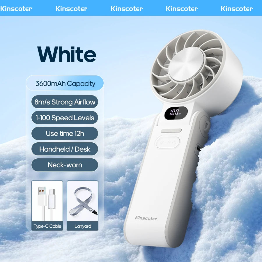 Breeze Mini Outdoor Foldable Portable Handheld Fan Mini Cooling Rechargeabl