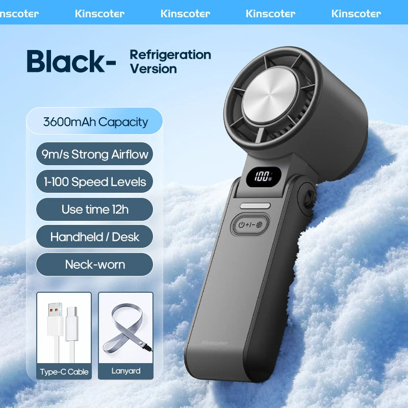 Breeze Mini Outdoor Foldable Portable Handheld Fan Mini Cooling Rechargeabl