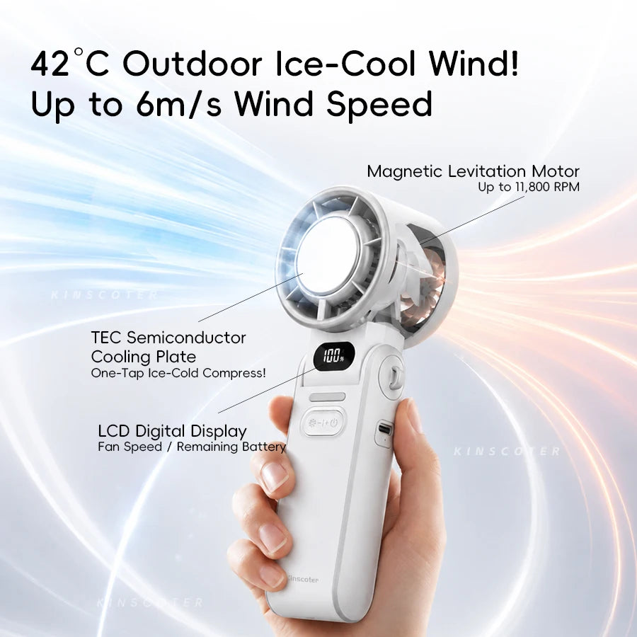 Breeze Mini Outdoor Foldable Portable Handheld Fan Mini Cooling Rechargeabl